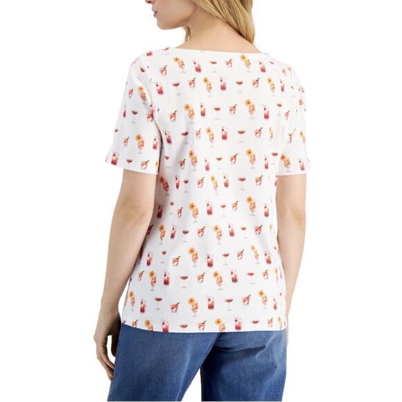 Charter club T-shirt NWT size M - Picture 2 of 8